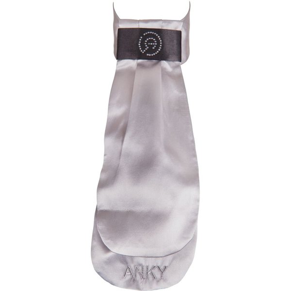 Anky contrast stock tie grey/black plastron