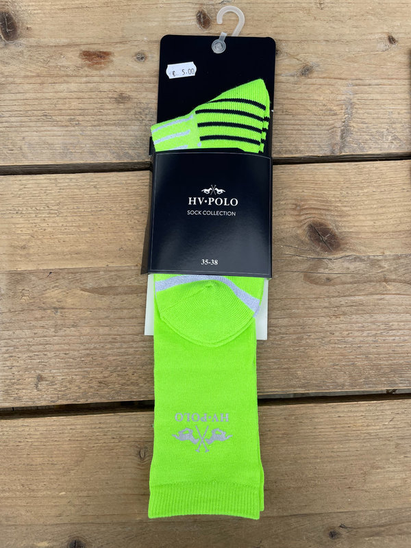 HV Polo sokken Lime Green maat 35-38